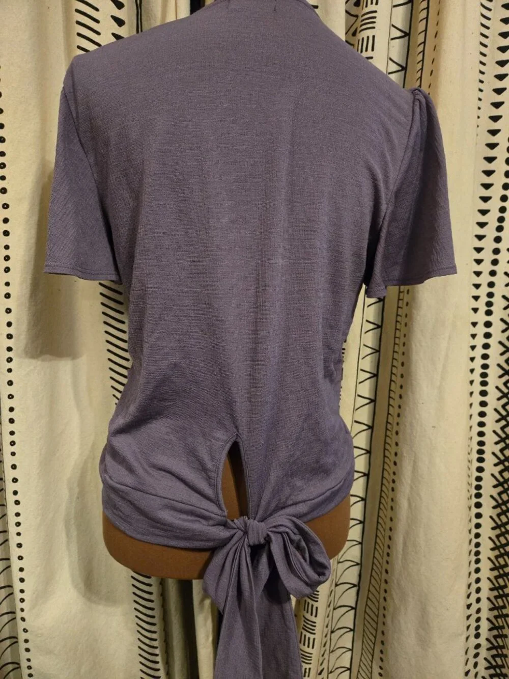 Paperoc Wrap Blouse in purple - Picture 5 of 9